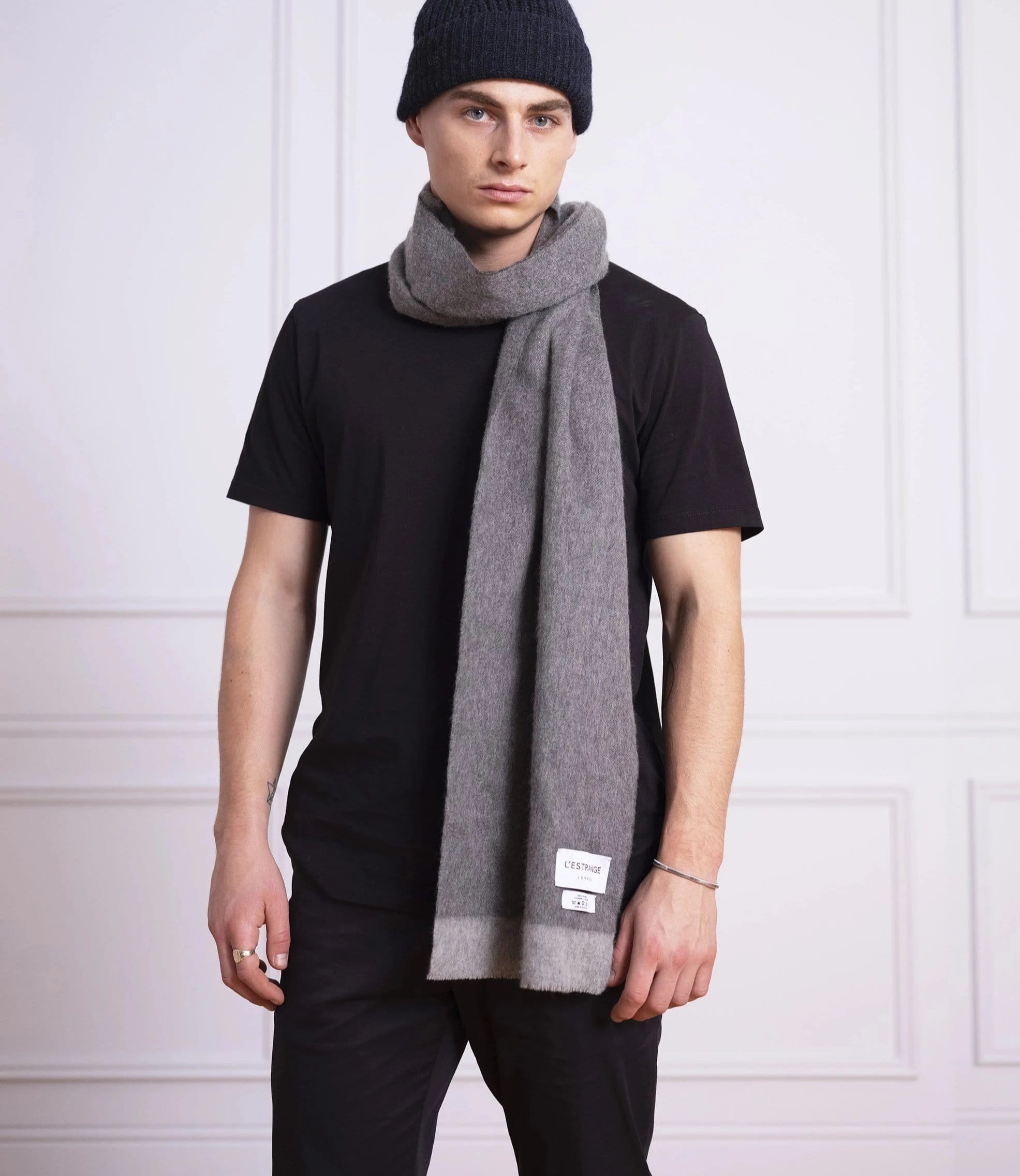 The Wool Cashmere Scarf || Grey | Wool Cashmere