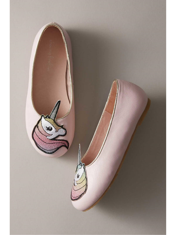 Girls Unicorn Ballet Flats - Chasing 