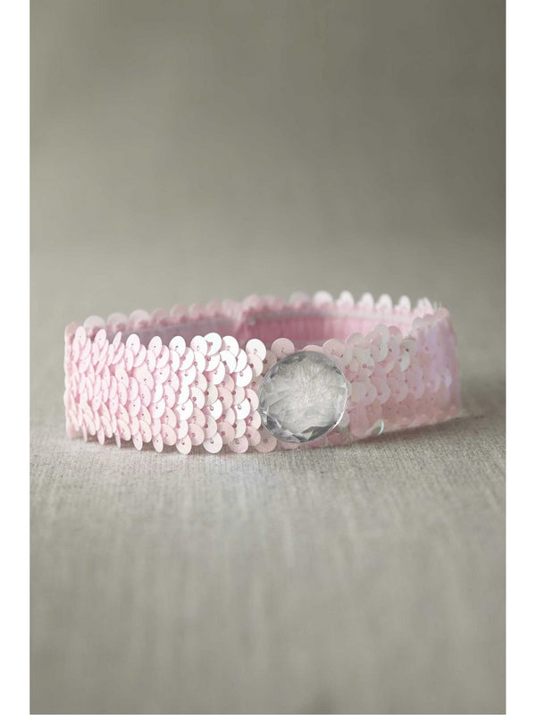 pink sparkly choker