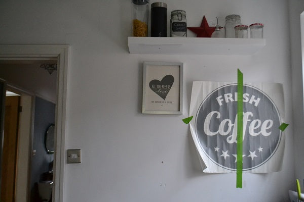 coffee wall sticker on the wall