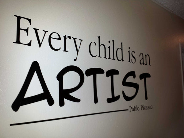 Pablo Picasso wall sticker close up