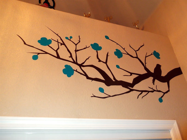 close up shot of the tree wall sticker