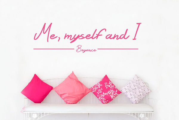 Beyonce - Me Myself And I Wall Sticker  CUT IT OUT Wall 