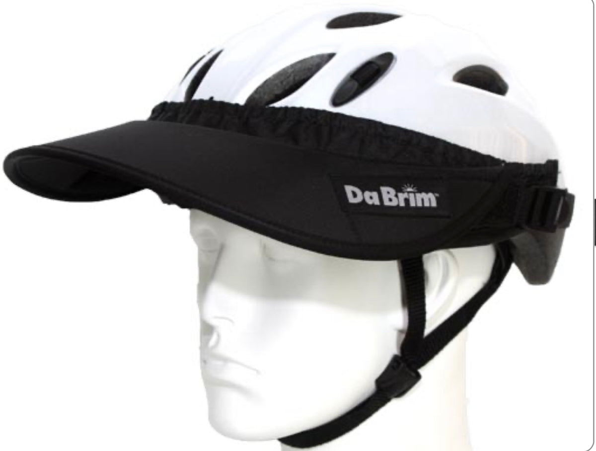 wide brim bike helmet