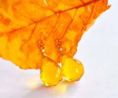 Golden Yellow Citrine Earrings "Autumn" Golden Yellow Citrine Earrings "Autumn"