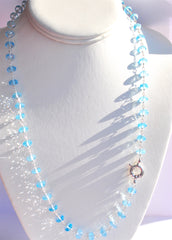 Super Sparkly Large Sky Blue Topaz Necklace "Angel" Super Sparkly Large Sky Blue Topaz Necklace "Angel"