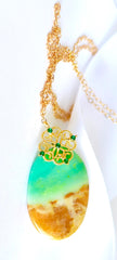 Lovely Petrified Fossilized Wood Necklace "WomenPower" Lovely Petrified Fossilized Wood Necklace "WomenPower"