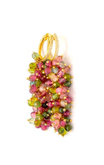 Tourmaline Beads Earrings with 14K Solid Yellow Gold "Alondra" Tourmaline Beads Earrings with 14K Solid Yellow Gold "Alondra"