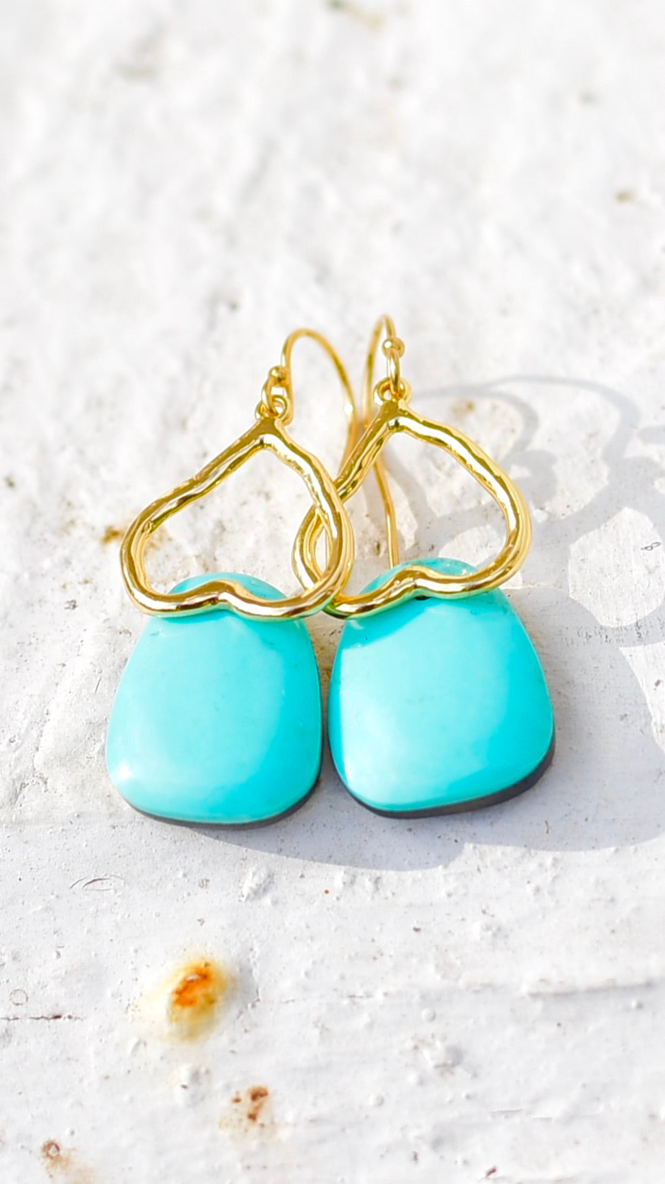 Lovely Campitos Turquoise Earrings "Love" Product Image