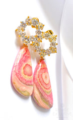 Luxe Rhodochrosite Earrings "Suzanne" Luxe Rhodochrosite Earrings "Suzanne" - Handmade Jewelry - Renate Exclusive - 3