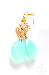 Lovely Seafoam Chalcedony Earrings "San Juan" Lovely Seafoam Chalcedony Earrings "San Juan" - Handmade Jewelry - Renate Exclusive - 2