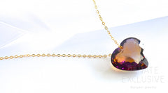 Luxe Bi-color Ametrine Necklace "Napa" Luxe Bi-color Ametrine Necklace "Napa" - Handmade Jewelry - Renate Exclusive - 3