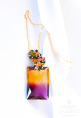 Luxurious Bi-Color Ametrine Necklace "Fall in Love" Luxurious Bi-Color Ametrine Necklace "Fall in Love" - Handmade Jewelry - Renate Exclusive - 4