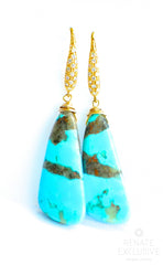 One of a kind Unique Sleeping Beauty Earrings "Texas Girl" One of a kind Unique Sleeping Beauty Earrings "Texas Girl" - Handmade Jewelry - Renate Exclusive - 2
