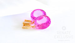 Pre-Spring Pink Topaz Earrings "Pink Moon II" Pre-Spring Pink Topaz Earrings "Pink Moon II" - Handmade Jewelry - Renate Exclusive - 6