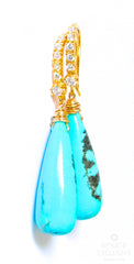 Deluxe Sleeping Beauty Turquoise Earrings "Simple Life" Deluxe Sleeping Beauty Turquoise Earrings "Simple Life"