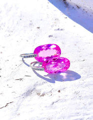Pink Sapphire Earrings "Strawberry" Pink Sapphire Earrings "Strawberry"