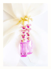 FALL in Love! Luxury Pink Topaz and Pink Tourmaline Earrings FALL in Love! Luxury Pink Topaz and Pink Tourmaline Earrings - Handmade Jewelry - Renate Exclusive - 2