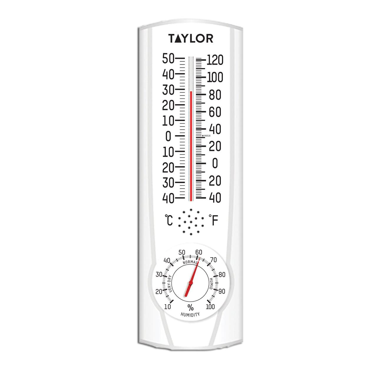 Taylor 5506 ColorTrack Humidity & Thermometer Combo with Bold Graphics 