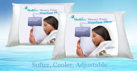 Cooling Gel Memory Foam Water Pillows | Mediflow