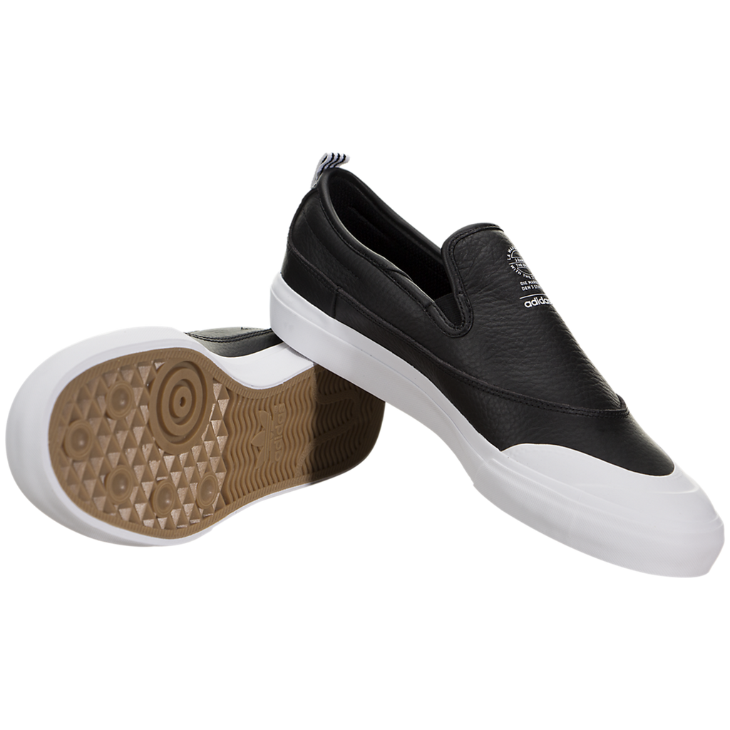 adidas matchcourt slip on leather