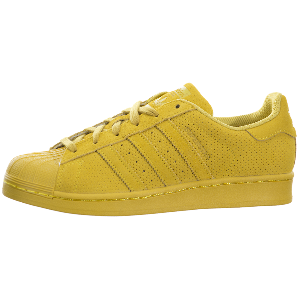 yellow suede adidas superstar