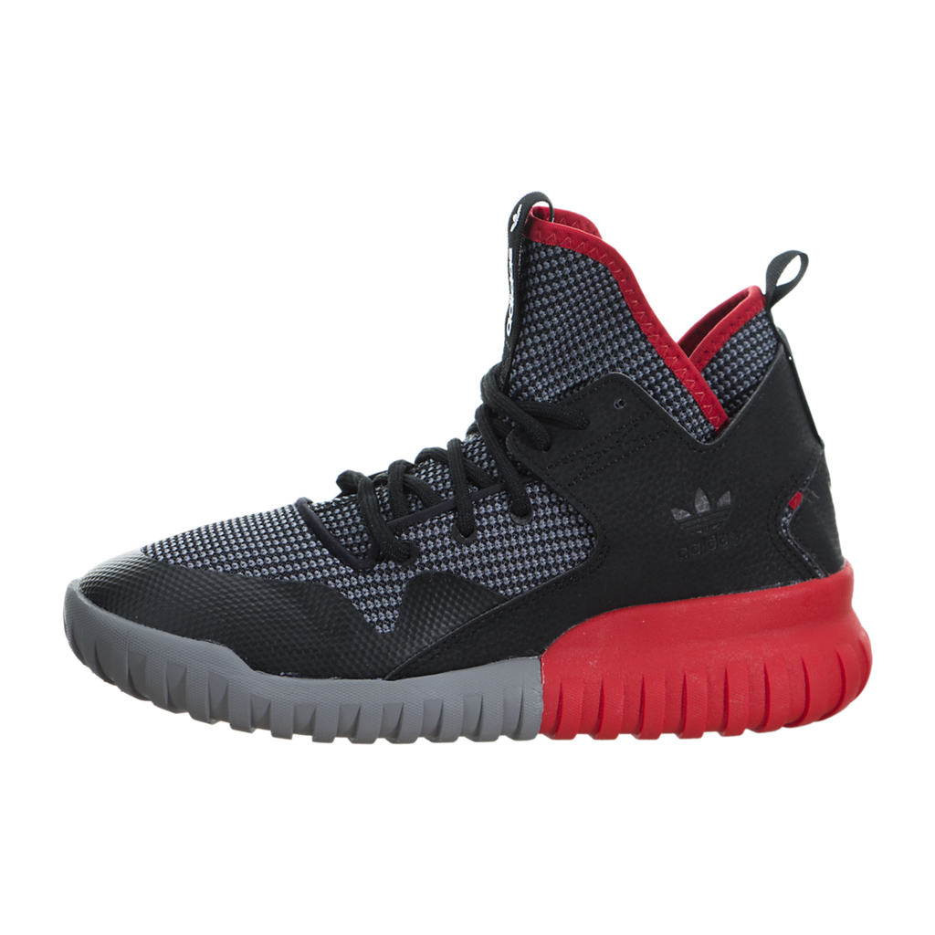 adidas tubular x black and red