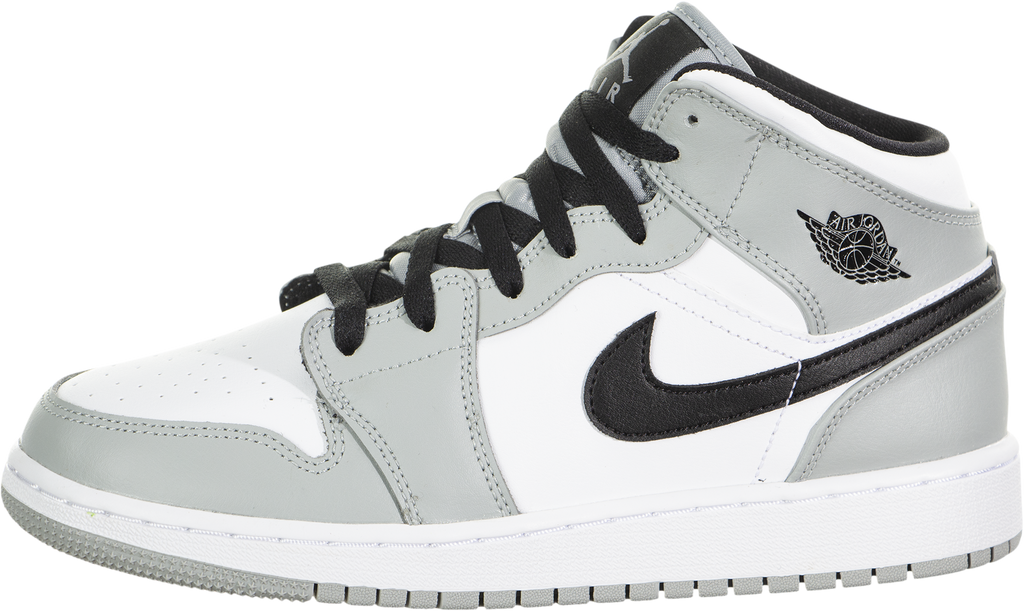 Air Jordan 1 Mid (Light Smoke Grey) (Kids) - 554725-092 - Sneakerhead