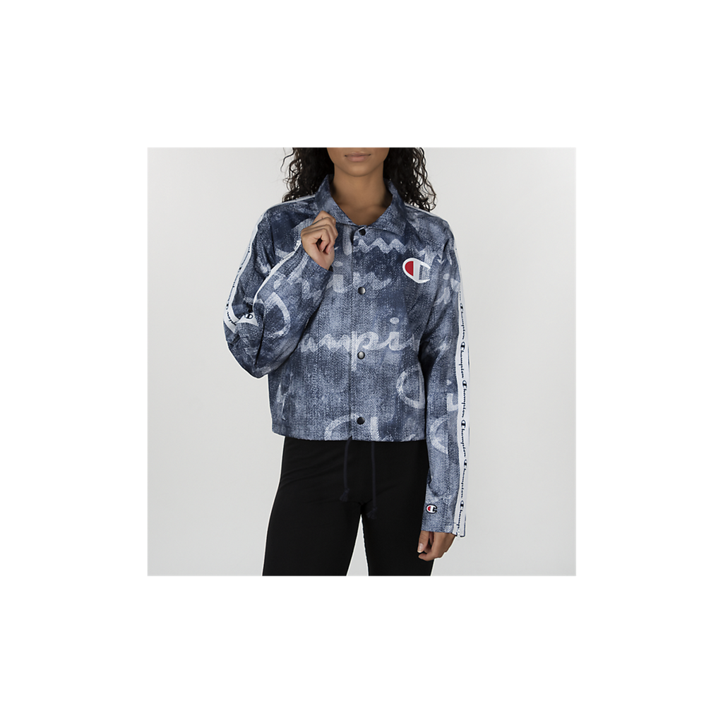 champion life women's cropped coaches jacket