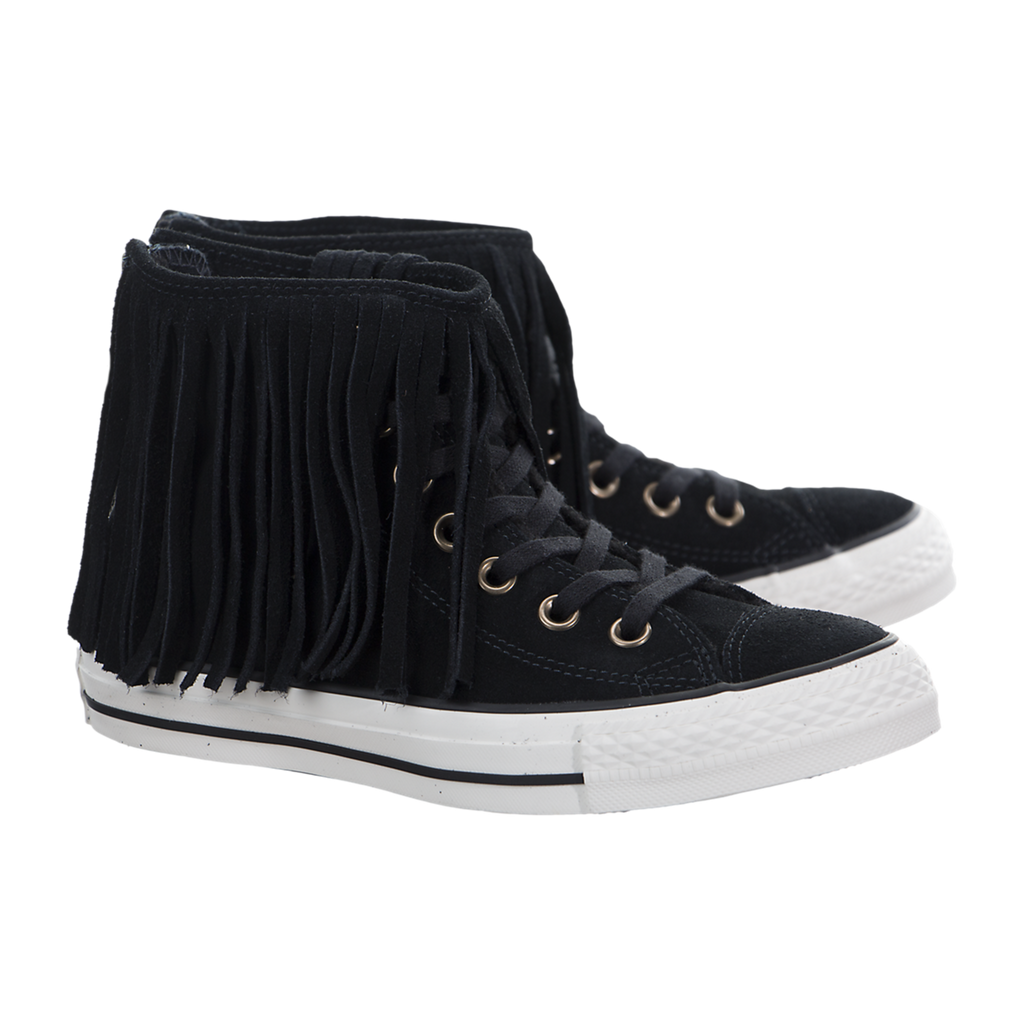 converse suede fringe