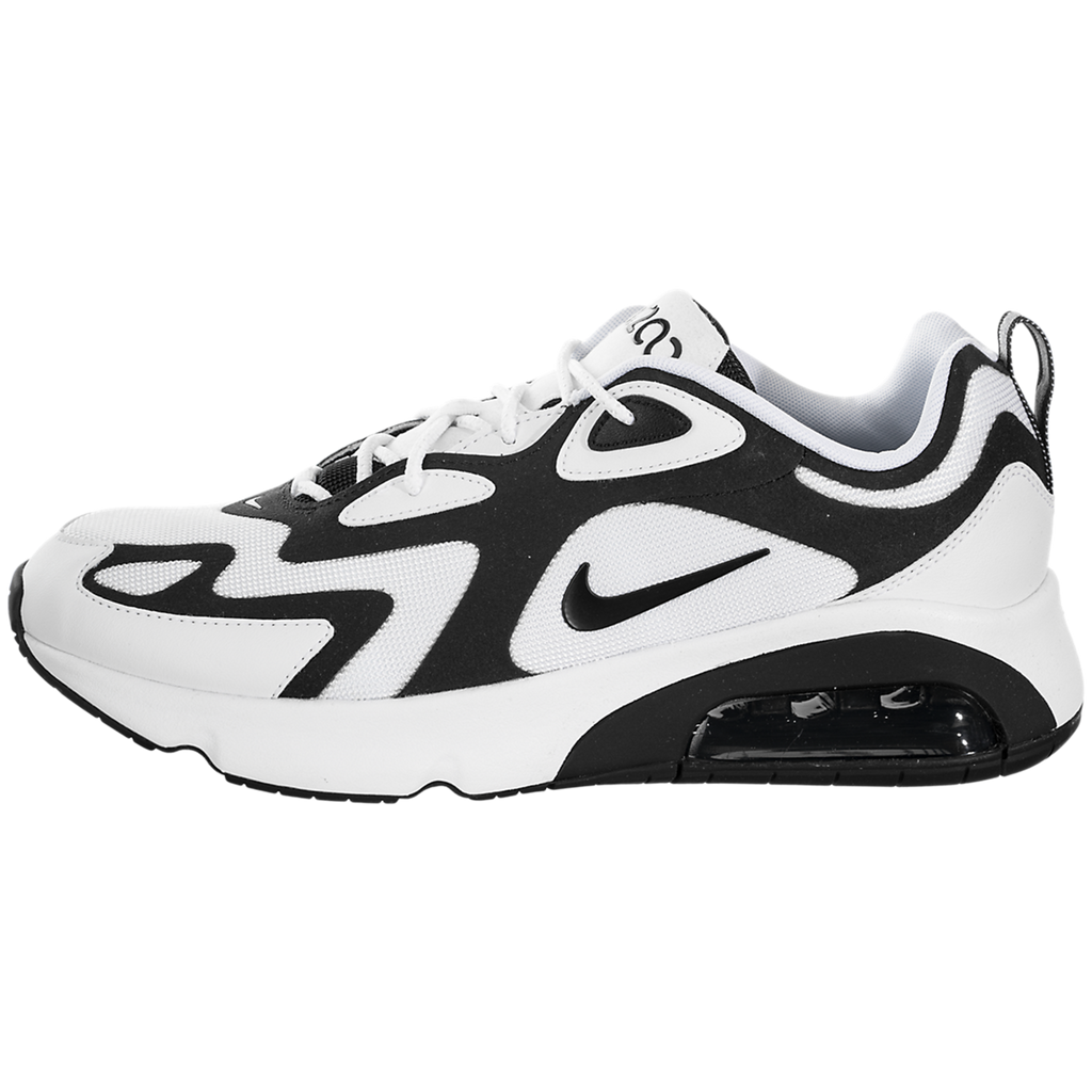 nike air max 200 white and black