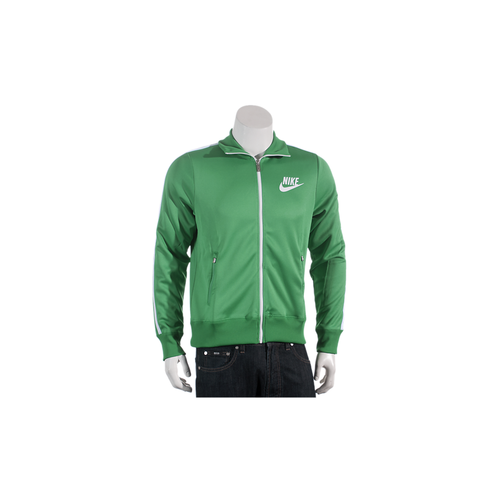 nike track jacket green