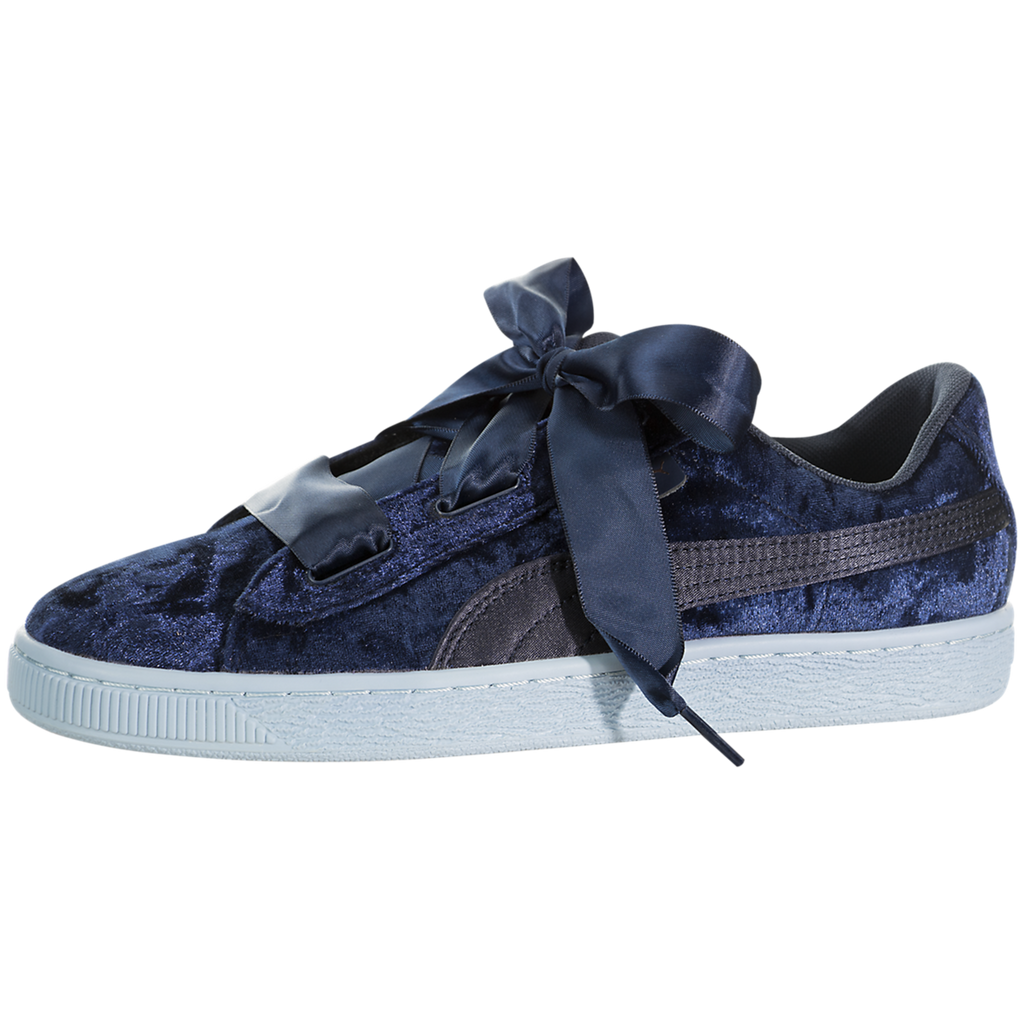 puma basket heart navy