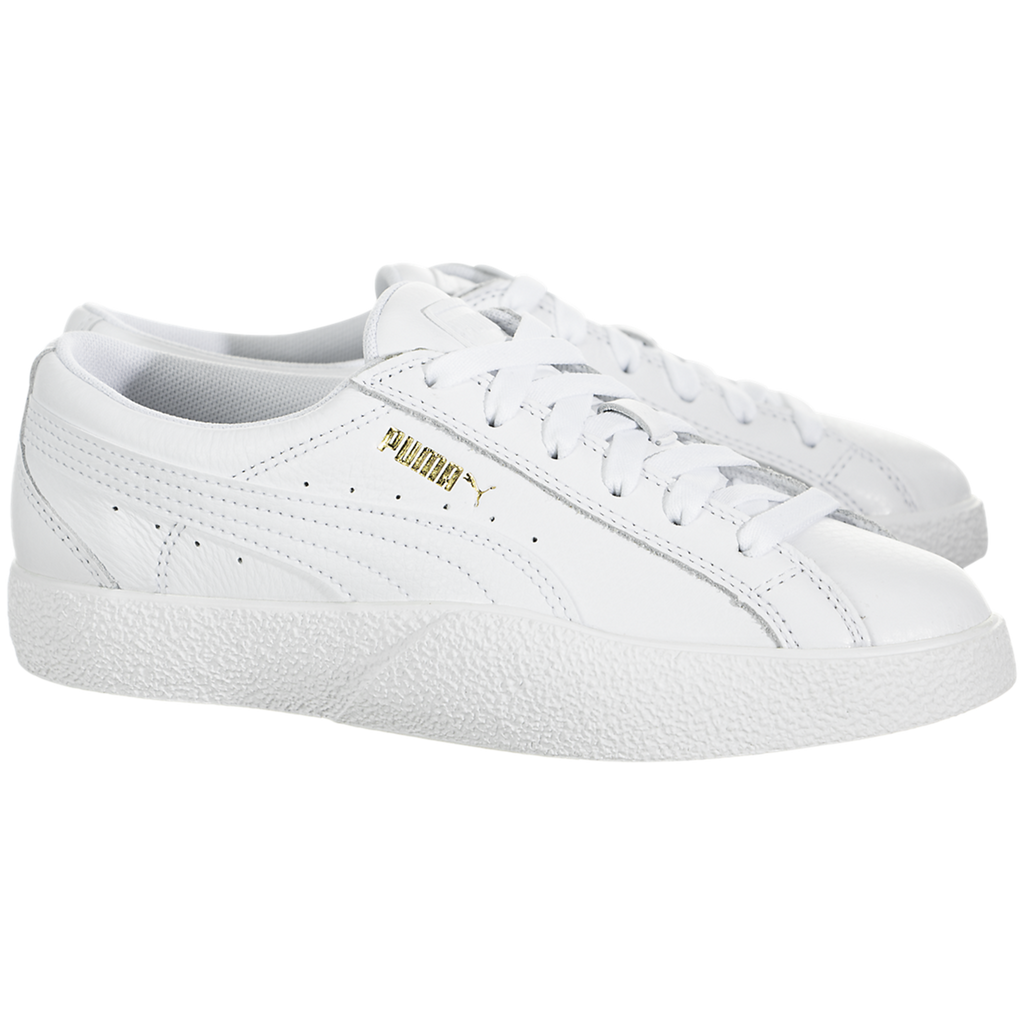 puma love tumbled leather women's sneakers