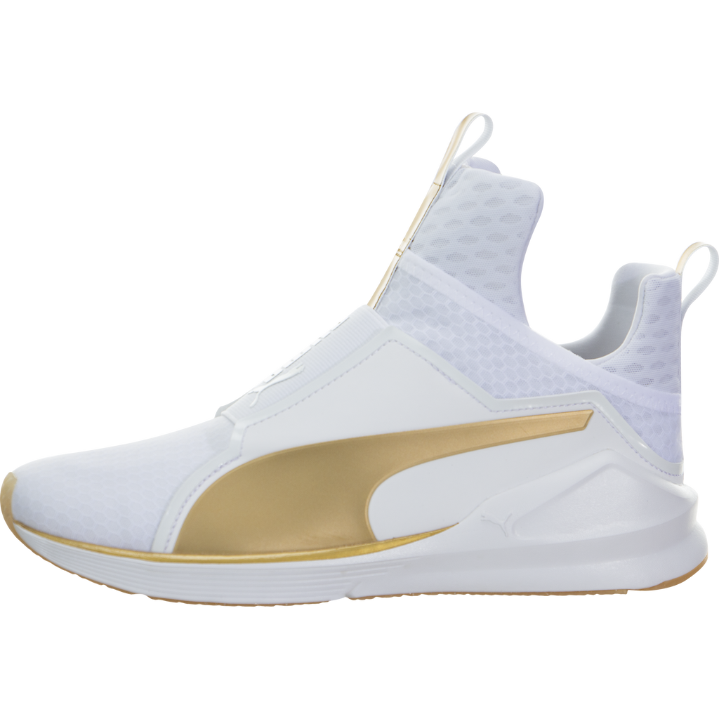 puma fierce white and gold