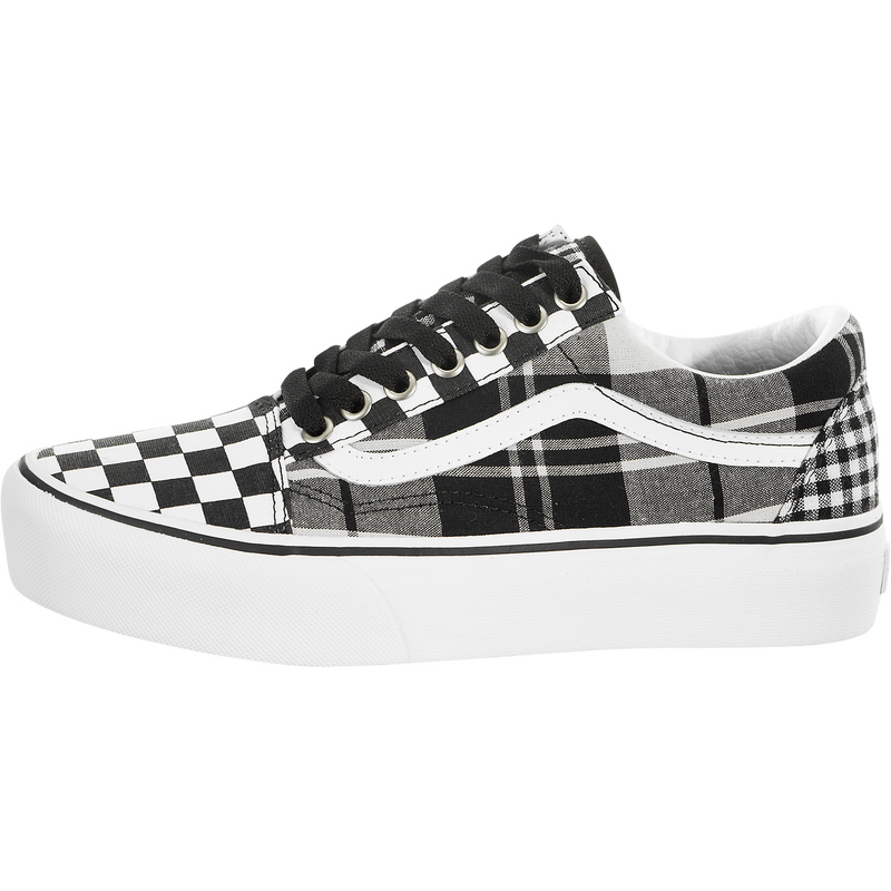 vans old skool platform checkerboard