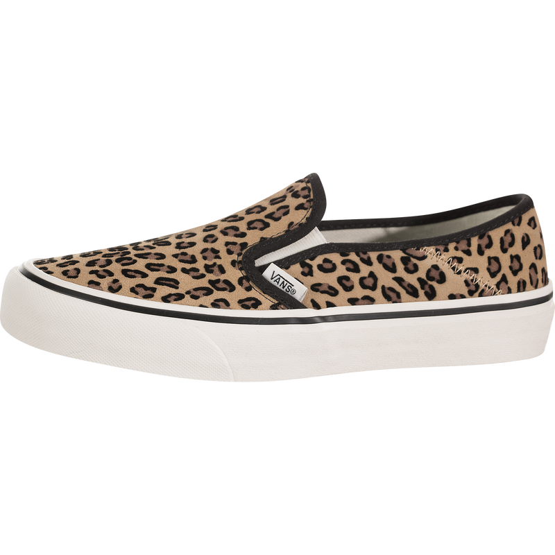 vans mini leopard slip on