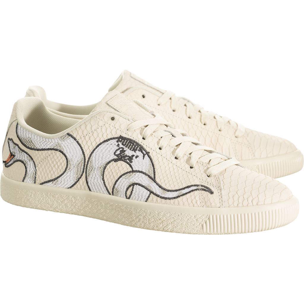 puma clyde snake embroidery