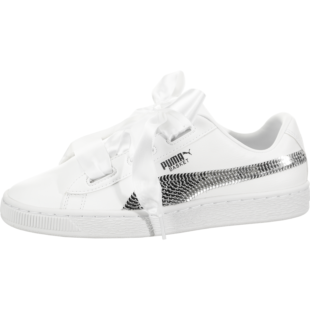 puma basket heart bling