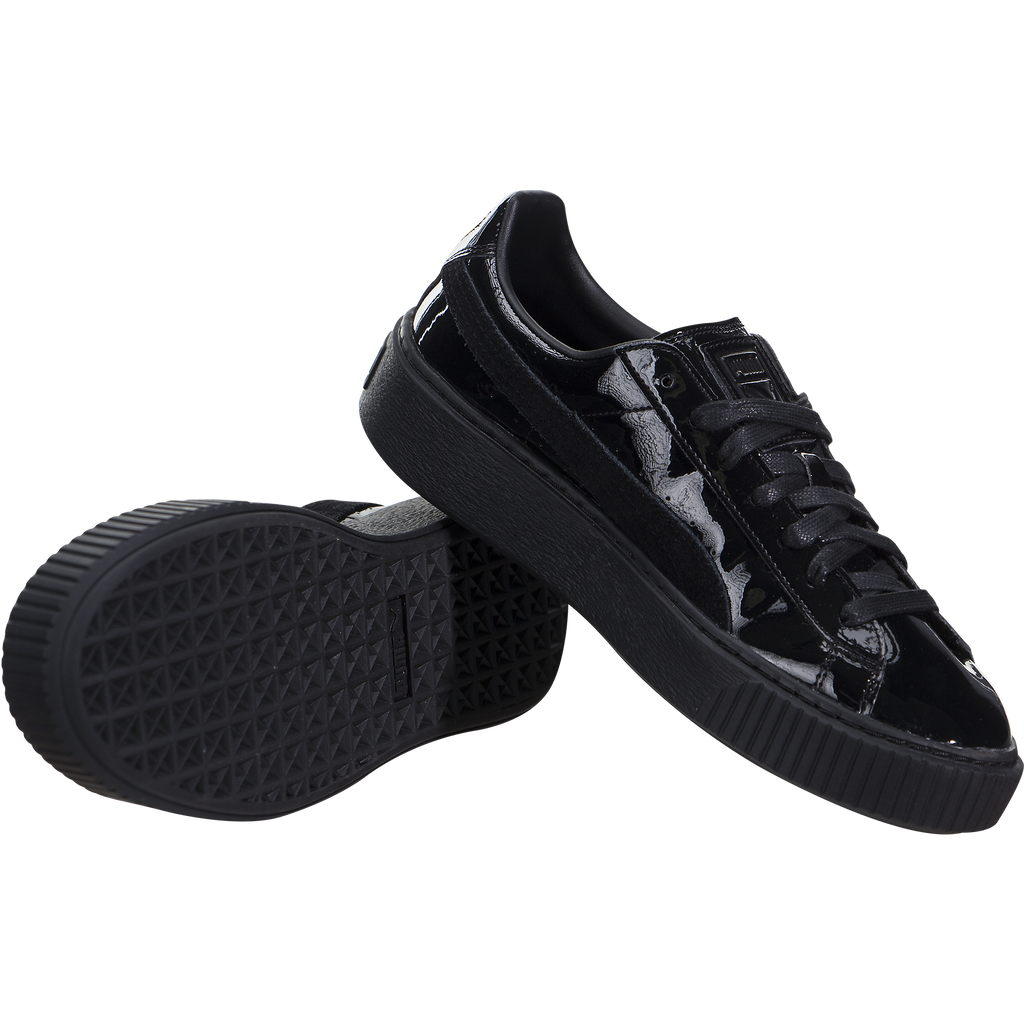 puma basket platform patent black