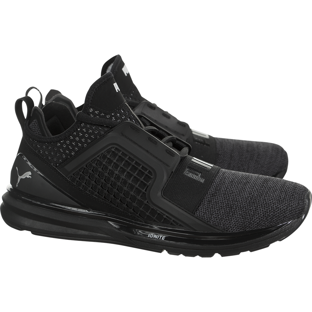 puma ignite limitless knit black