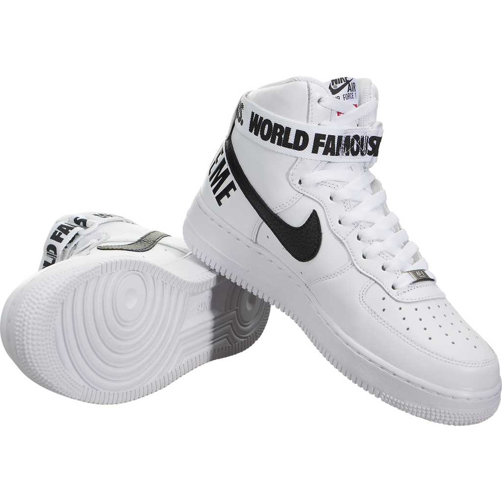 nike air force 1 high supreme world famous white