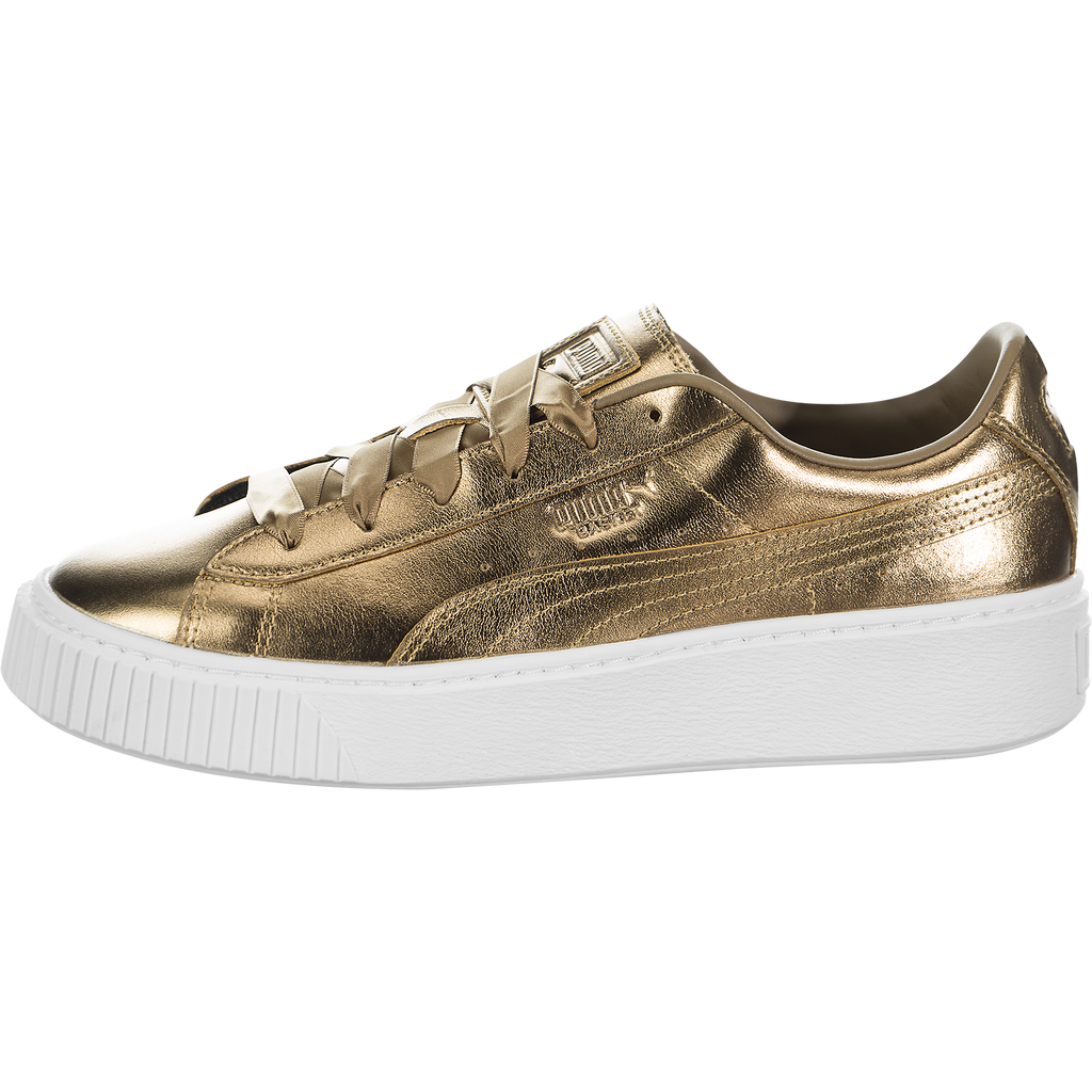 puma ladies basket platform luxe sneakers