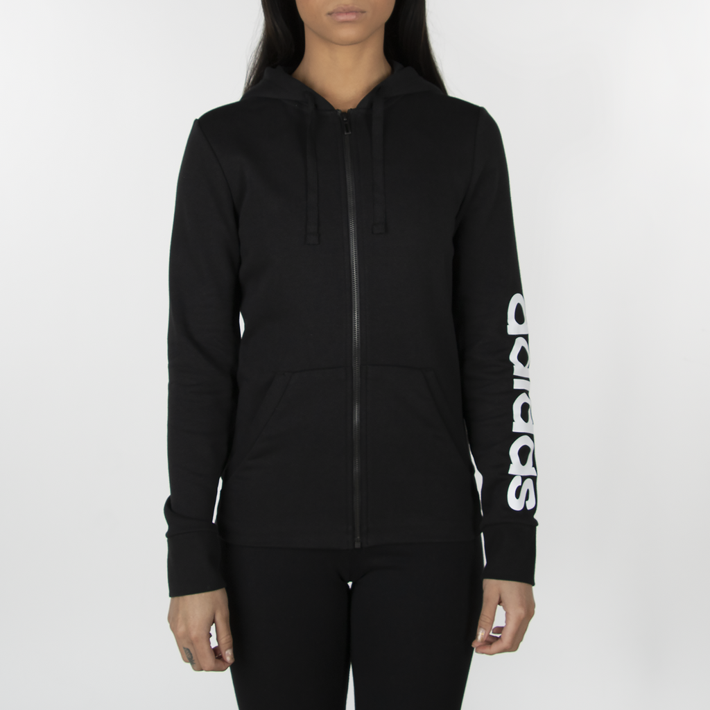 adidas essentials linear full zip hoodie