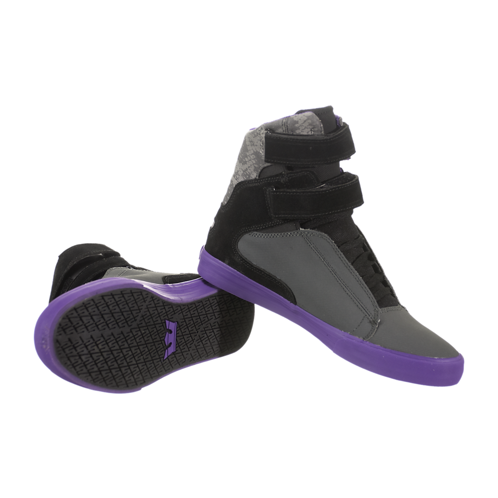 supra society charcoal black purple