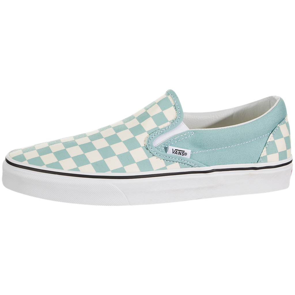 vans checkerboard teal