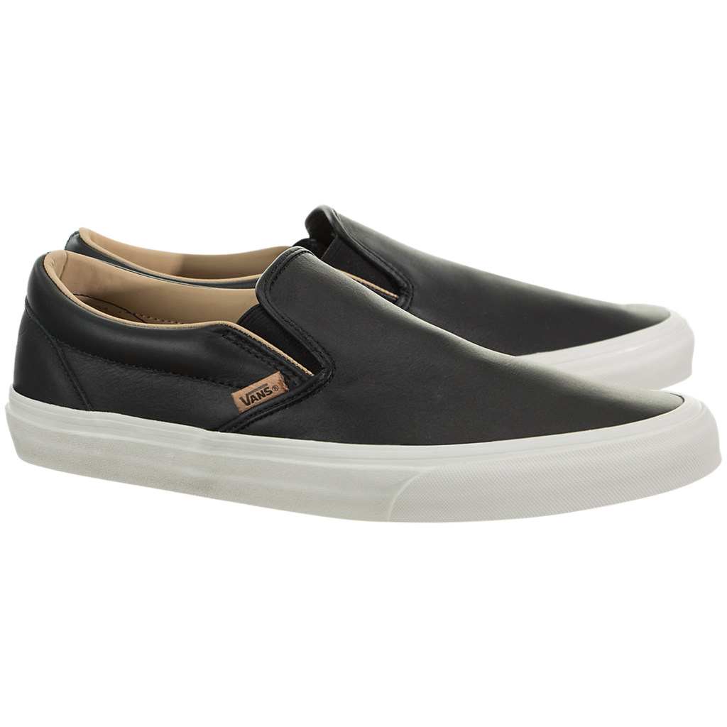 vans slip on lux leather