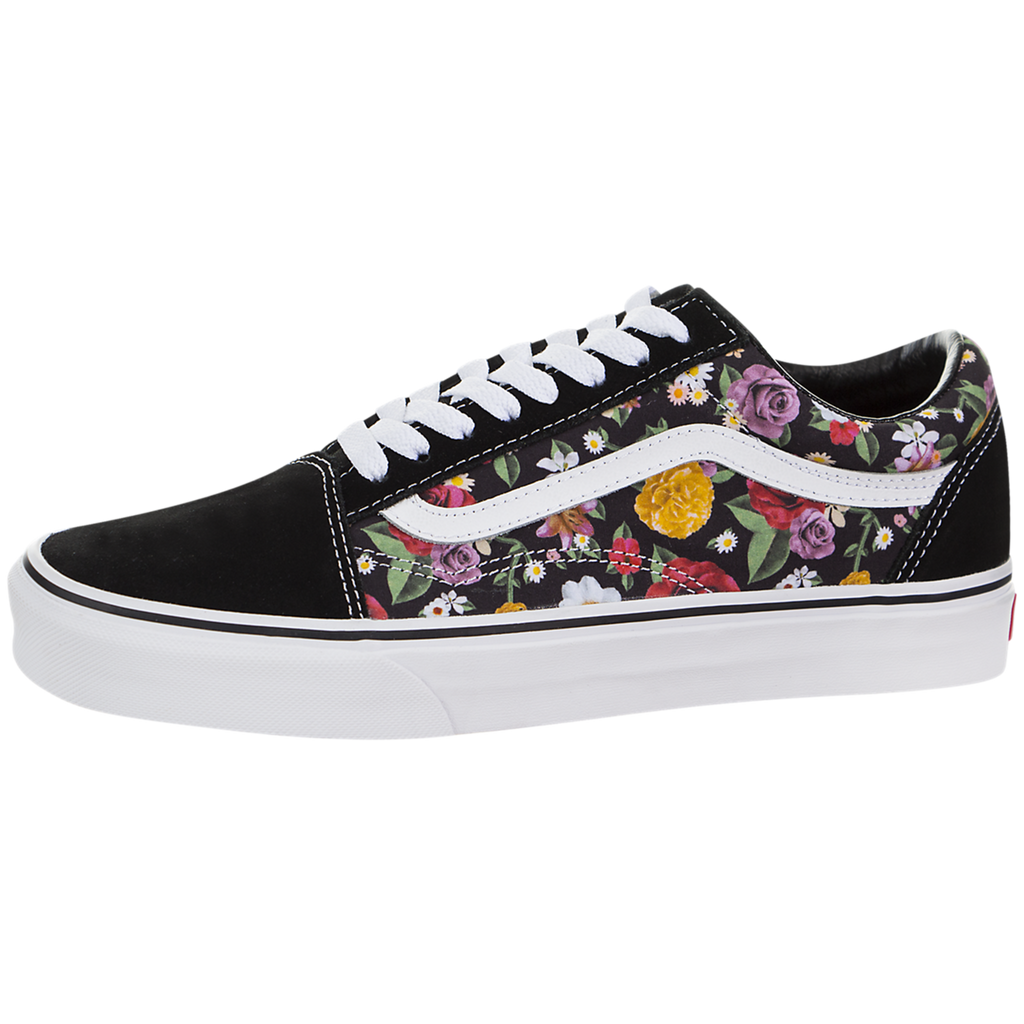 vans old skool lux floral womens shoes
