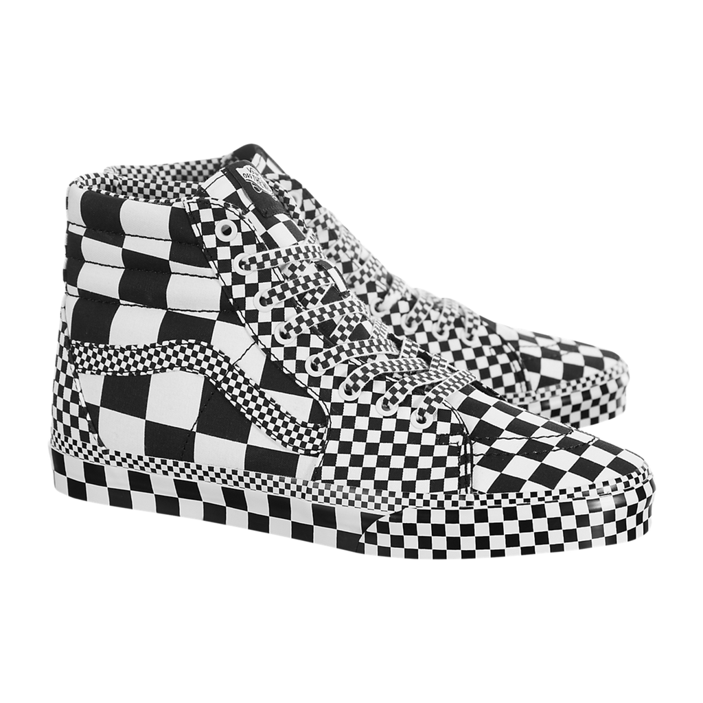 all over checkerboard vans
