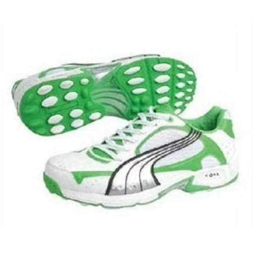 puma green cricket shoes